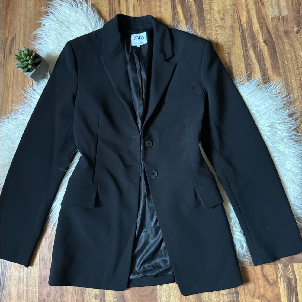 Zara Women’s luxe Blazer Jacket Black